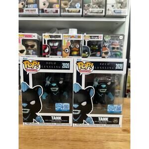 IN HAND EXCLUSIVE LE CHASE GLOW BUNDLE Tank Solo Leveling Funko Pop #2020 Anime